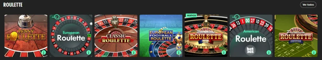 Ruleta Bet365 Casino